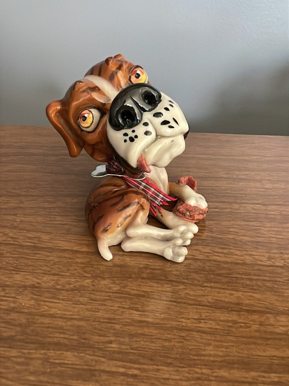 Little Paws Alfie Boxer - Arora Design Original Figurine Dog 4" 2005 Rare Unique